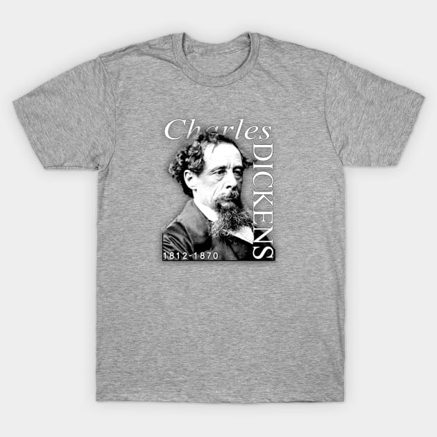 Charles Dickens T-Shirt by SeattleDesignCompany